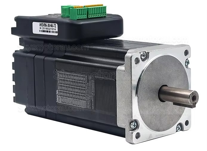 NEMA 34 60mm 72V 660W Integrated AC Servo Motor JMC iHSV86-30-66-72 2.03N.m 3000RPM 13.1A
